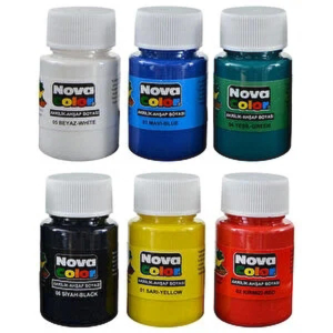 Nova Color Akrilik Boya Şişe 6 Lı 17 ml NC-2006