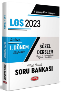 2023 LGS 1. Dönem Sözel Soru Bankası