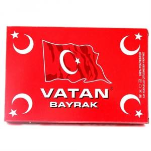 Vatan Türk Bayrağı Bez 80 X 120