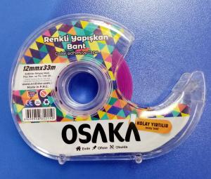 Osaka Renkli Yapışkan Bant  12mm x 33mt