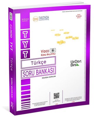 ÜçDörtBeş Yayınları TYT Türkçe Soru Bankası 