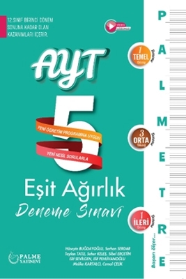 AYT Palmetre Eşit Ağırlık 5 Deneme Sınavı 1. Dönem Komisyon