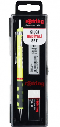 Rotring Tikky Basmalı Kurşun Kalem 0.5 Set Neon Sarı