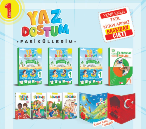 1. Sınıf Yaz Dostum Tatil Fasikülleri