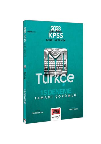 2023 KPSS Genel Yetenek Hedef IYI Serisi Türkçe Tamamı Çözümlü 15 Deneme