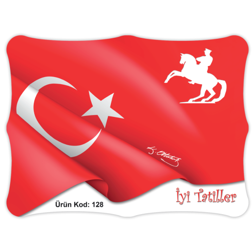 Karne Kılıfı Atlı Atatürk - Ürün Kodu : 128