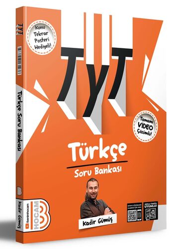 Benim Hocam Yayınları 2024 TYT Türkçe Tamamı Çözümlü Soru Bankası Konu Tekrar Posteri Hediyeli