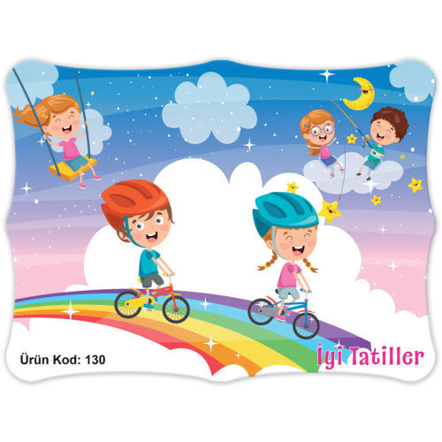 Karne Kılıfı Bisikletli  Çocuklar - Ürün Kodu : 130