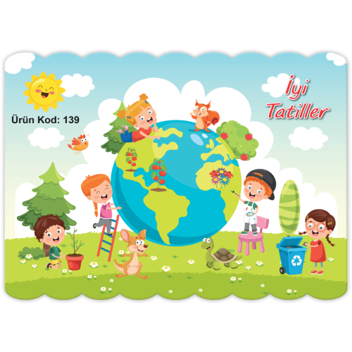 Karne Kılıfı Dünyayı Güzelleştiren Çocuklar - Ürün Kodu : 139
