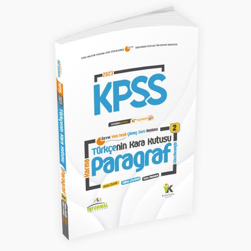 2023 KPSS Türkçenin Kara Kutusu KARMA PARAGRAF 2 Konu Özetli Dijital Çözümlü