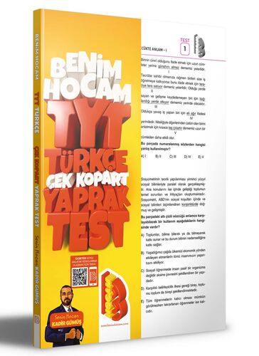 Benim Hocam Yayınları 2023 TYT Türkçe Çek Kopar Yaprak Test