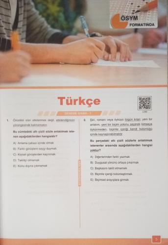 Hesaplı TYT Türkçe 20 Deneme Sınavı EKG Yayıncılık
