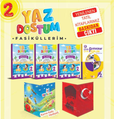 2. Sınıf Yaz Dostum Tatil Fasikülleri