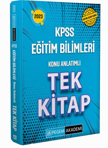 Pegem Yayınları KPSS Eğitim Bilimleri Konu Anlatımlı Tek Kitap 2023