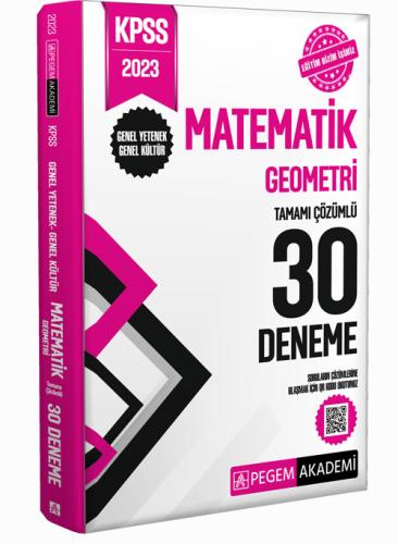 2023 KPSS Genel Kültür Genel Yetenek Matematik-Geometri 30 Deneme