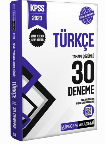 2023 KPSS Genel Kültür Genel Yetenek Türkçe 30 Deneme
