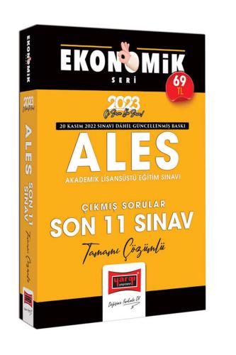 2023 ALES Tamamı Çözümlü Çıkmış Son 11 Sınav Soruları Ekonomik Seri (20 Kasım 2022 Sınavı Dahil)