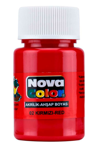 Nova Color Akrilik Boya Şişe 30 cc Kırmızı NC-170