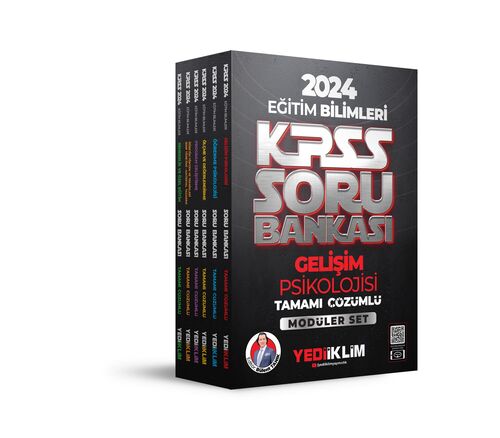 Yediiklim Yayınları 2024 KPSS Eğitim Bilimleri Tamamı Çözümlü Soru Bankası Modüler Set