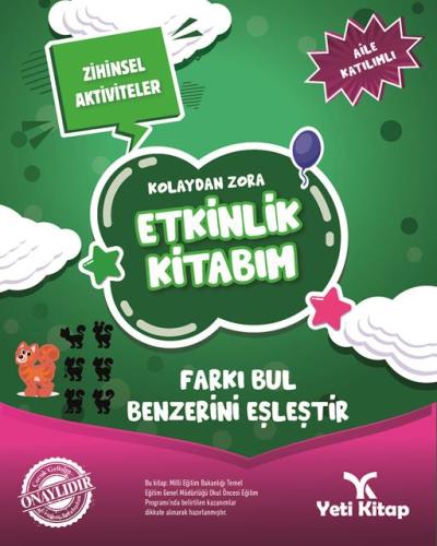 Yeti Farkı Bul Benzerini Eşleştir Kitabı 6+ Yaş