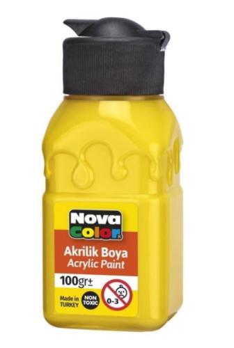 Nova Color Akrilik Boya Sarı Şişe 100 cc NC-2010