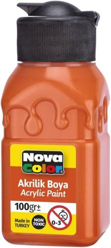 Nova Color Akrilik Boya Turuncu Şişe 100 c NC-2017