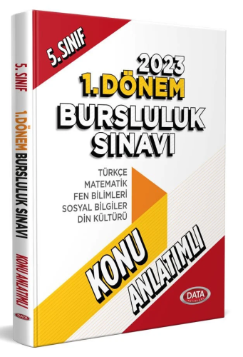 5. Sınıf 1. Dönem Bursluluk Sınavı Konu Anlatımlı Data Yayınları