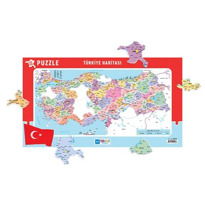 Bluefocus Frame Puzzle Türkiye Haritası Bf048 