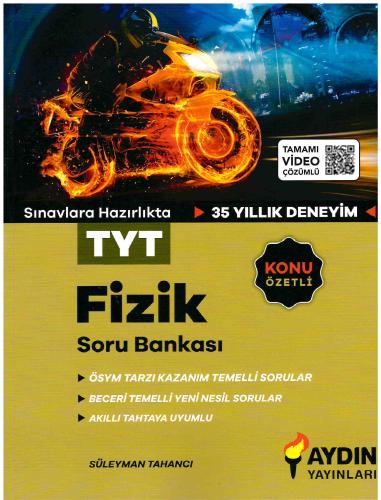 Aydın Yayınları TYT Fizik Konu Özetli Soru Bankası