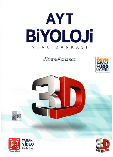 Çözüm 3D Yayınları AYT Biyoloji Soru Bankası