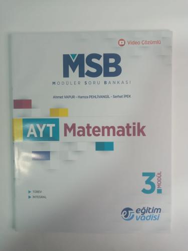 2. El Eğitim Vadisi Modüler Soru Bankası Ayt Matematik 3. Modül (İades