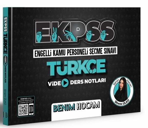 Benim Hocam Yayınları EKPSS Türkçe Video Ders Notları 2022 Sinem Ülkü