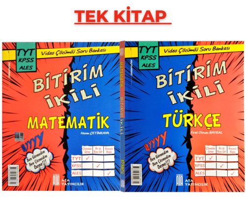 İkisi Bir Arada Tyt Türkçe ve Matematik Soru Bankası Tekrar Kitabı