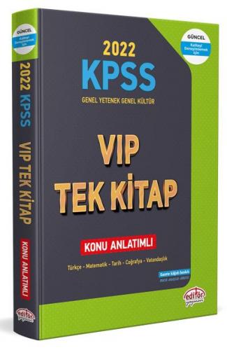 Editör Yayınları KPSS VIP Tek Kitap Konu Anlatımlı 2022