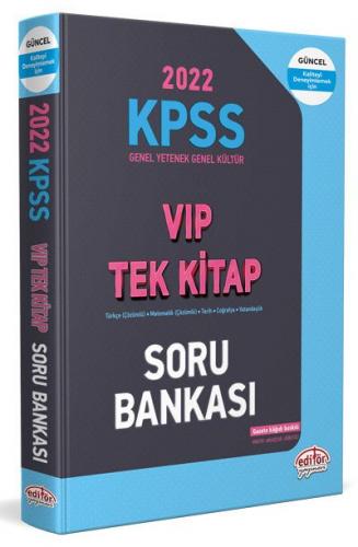 Editör Yayınları KPSS VIP Tek Kitap Soru Bankası 2022