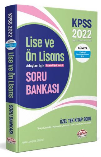 Editör Yayınları KPSS Lise ve Ön Lisans Özel Tek Kitap Soru Bankası 20