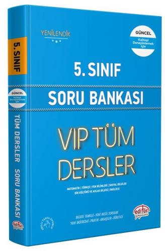 Editör Yayınları 5. Sınıf VIP Tüm Dersler Soru Bankası Editör Yayıncıl