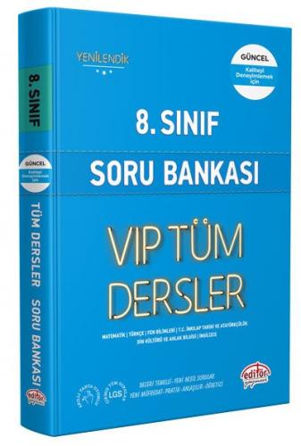 Editör Yayınları 8. Sınıf VIP Tüm Dersler Soru Bankası