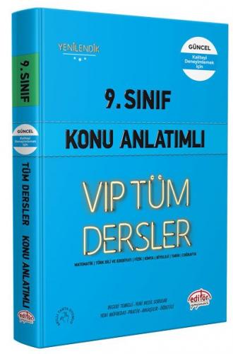 Editör Yayınları 9. Sınıf VIP Tüm Dersler Konu Anlatımı Editör Yayıncı