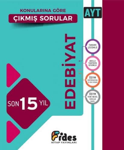 Fides Yayınları AYT Edebiyat Son 15 Yıl Çıkmış Sorular