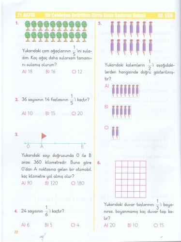 Yeni Ürün 3. Sınıf Etkinlikli Matematik Soru Bankası 2. Kitap
