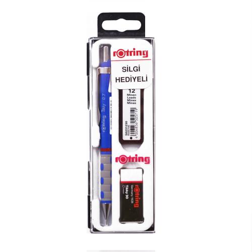 Rotring Tikky Basmalı Kurşun Kalem 0.7 Set Mavi