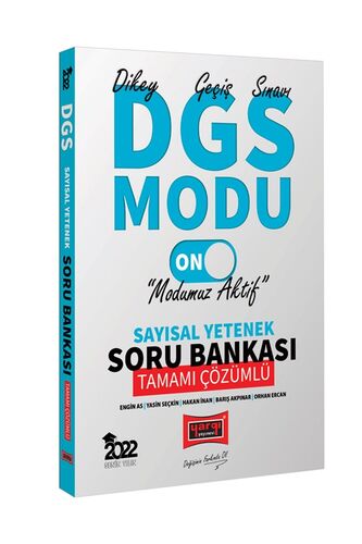 Yargı Yayınları DGS Modu Sayısal Soru Bankası 2022 Engin As