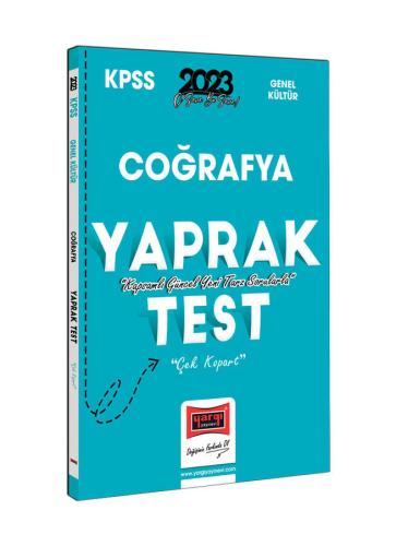 2023 KPSS Coğrafya Çek Kopart Yaprak Test