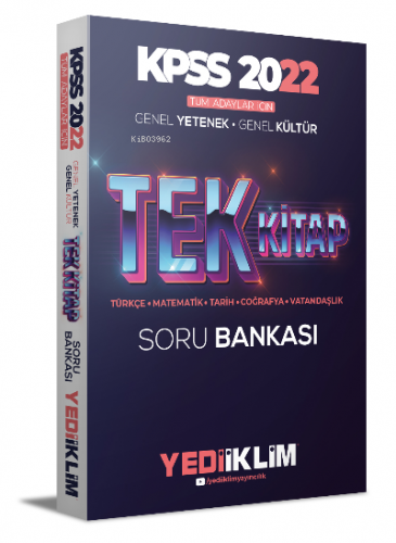 Yediiklim Yayınları KPSS Tek Kitap Soru Bankası 2022