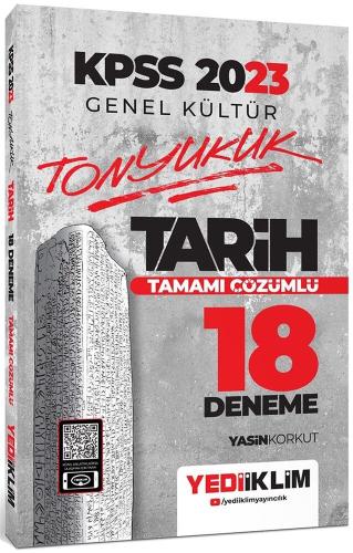 Yediiklim Yayınları KPSS Tarih Tamamı Çözümlü 18 Deneme 2022 Yasin Kor